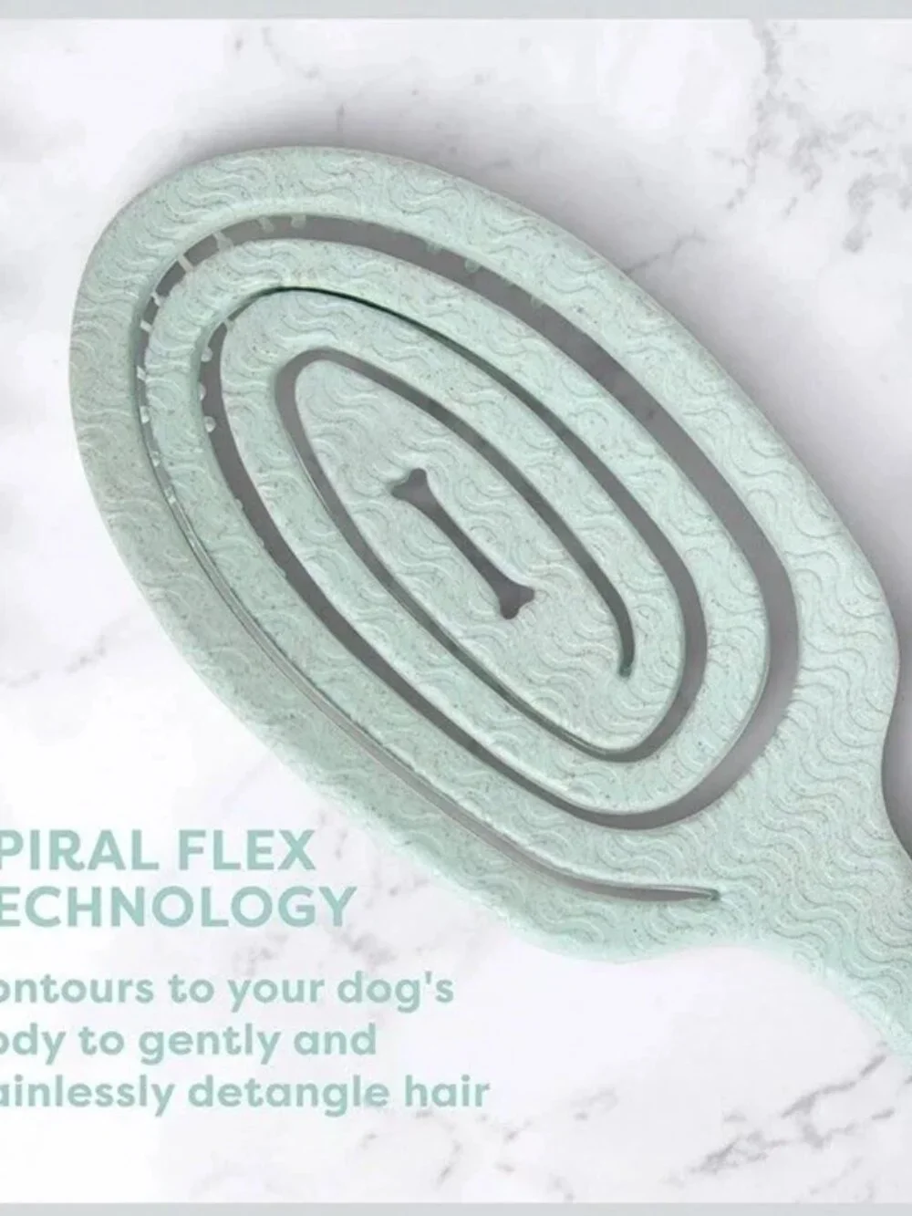 BioSilk For Dogs Detangling Grooming Pin Brush 9in Mint Green Eco Friendly New